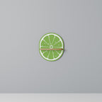 REFRESHING LIME Ovales Kunstregal in Eiche-Optik