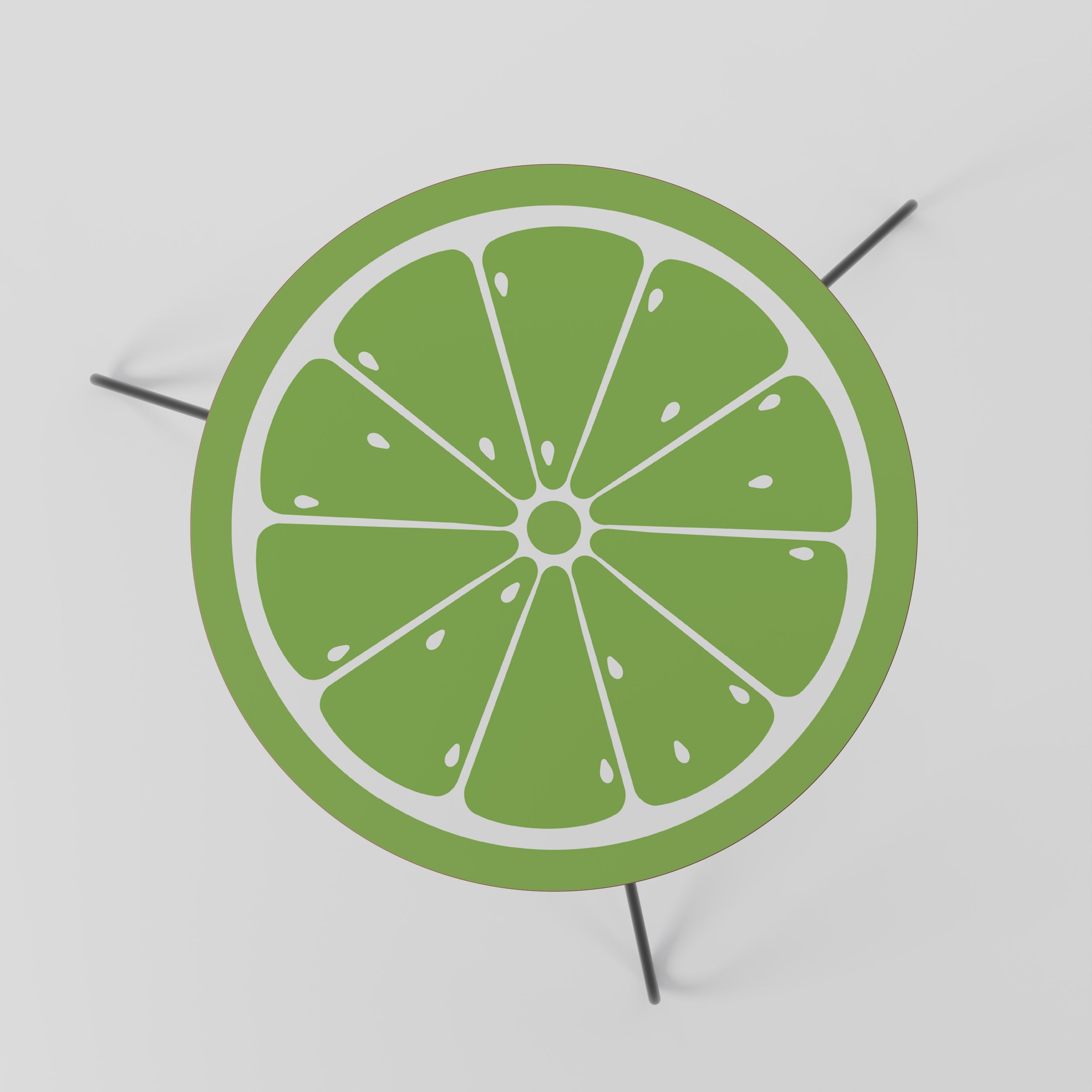 Erfrischender Limetten-Couchtisch 60