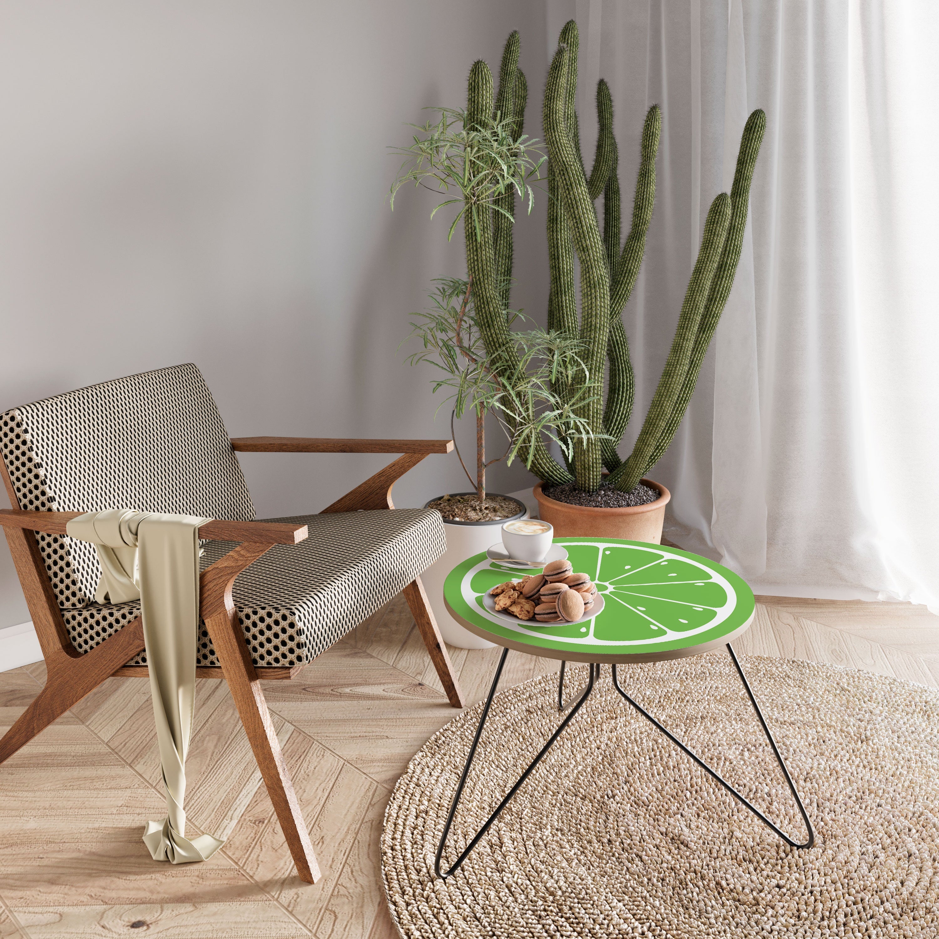 Erfrischender Limetten-Couchtisch 60