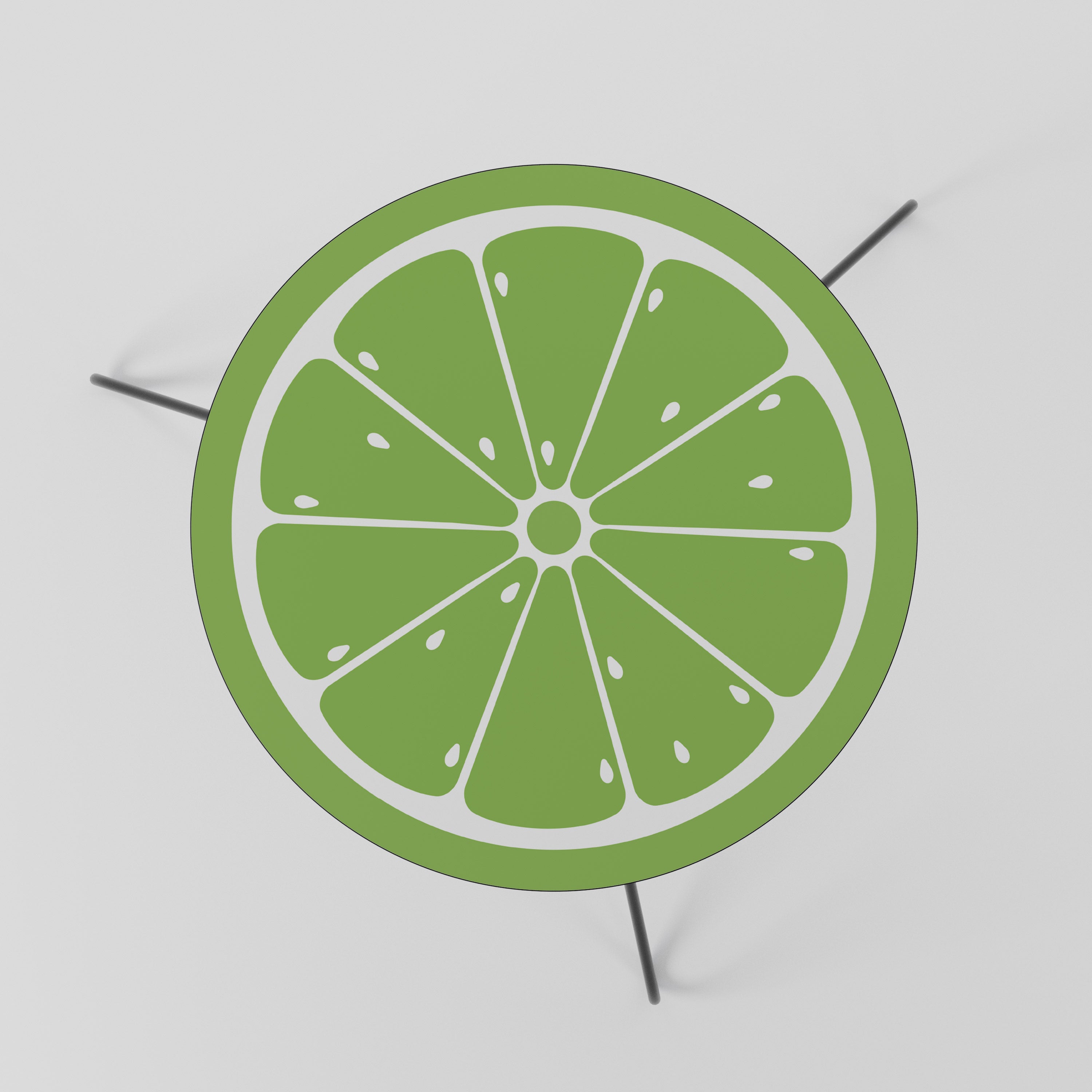 Erfrischender Limetten-Couchtisch 60