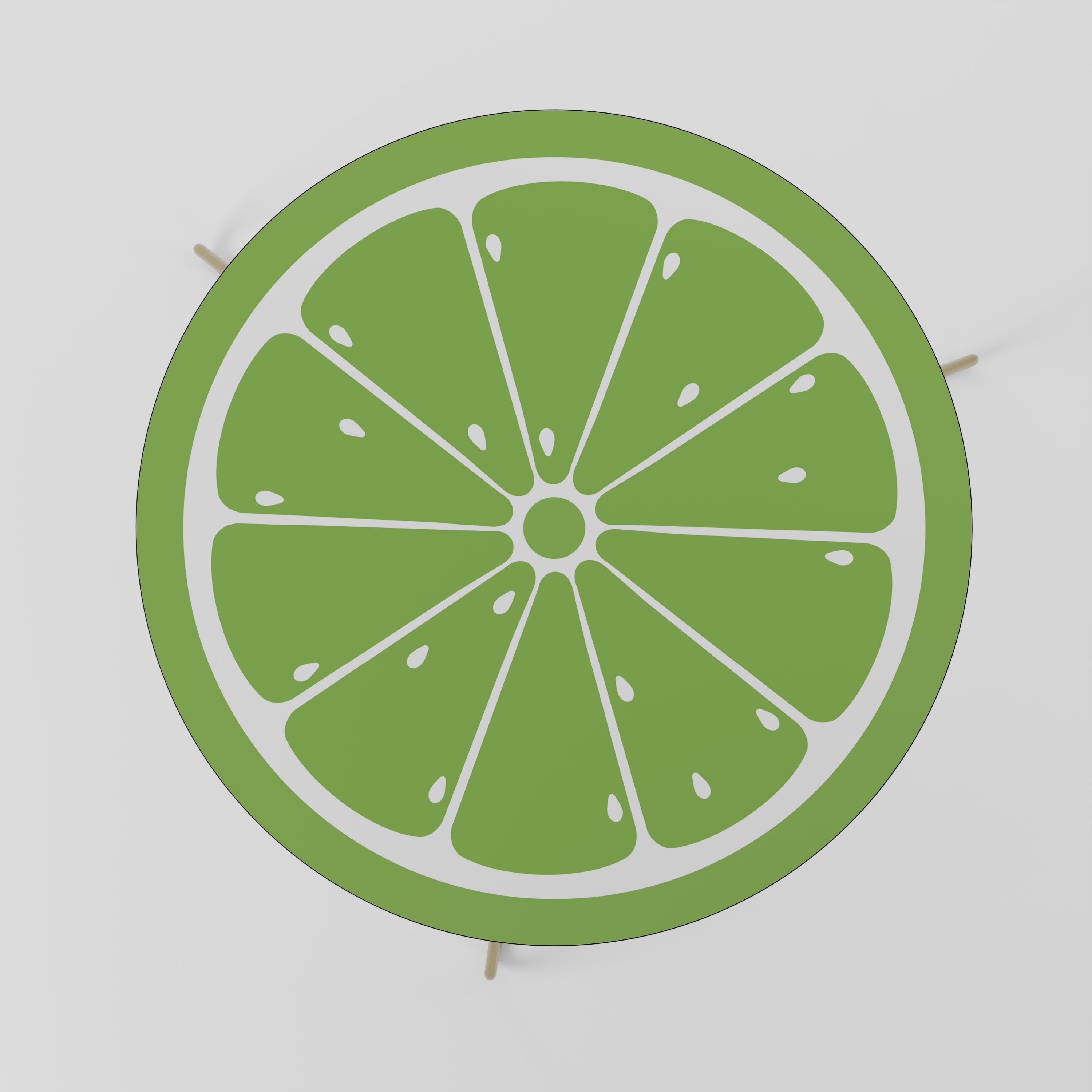 Erfrischender Limetten-Couchtisch 69