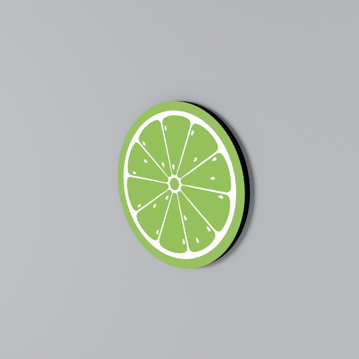 REFRESHING LIME Round Wall Art