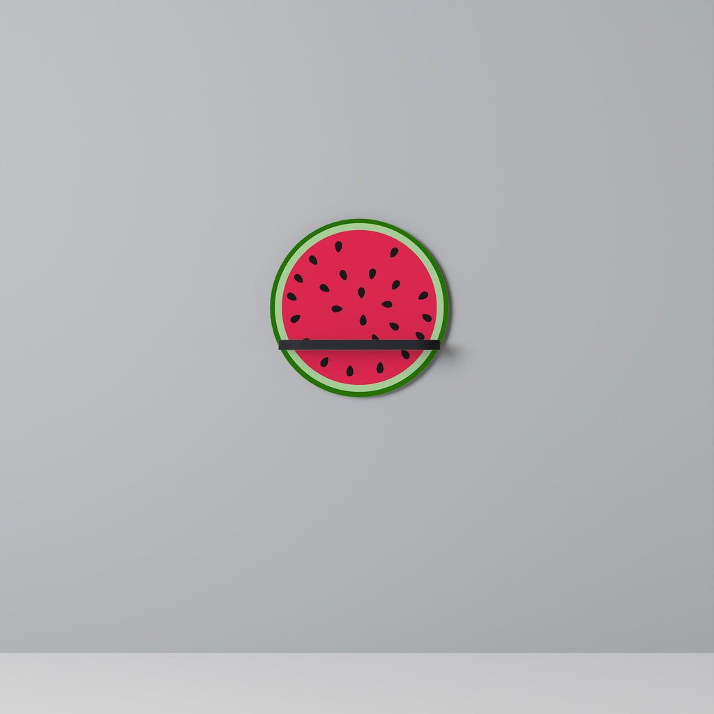 MATURE WATERMELON Rundes Kunstregal in schwarzer Ausführung