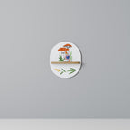 GARDEN GNOMES Ovales Kunstregal in Eiche-Optik