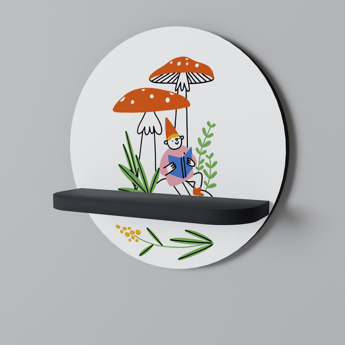 GARDEN GNOMES Dekoratives Wandregal