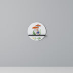 GARDEN GNOMES Rundes Kunstregal in Schwarz