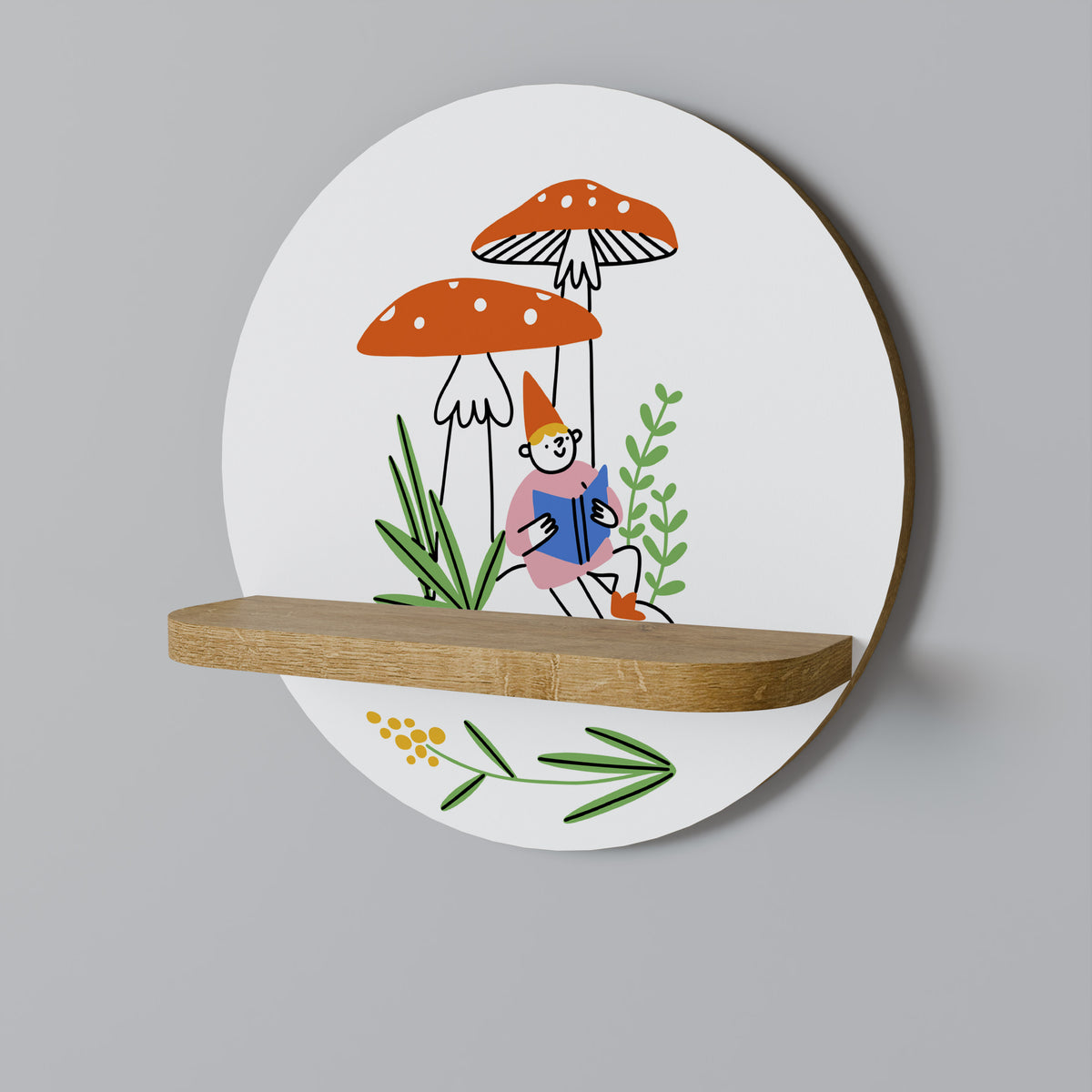 GARDEN GNOMES Dekoratives Wandregal