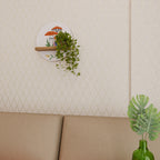 GARDEN GNOMES Rundes Kunstregal in Eiche-Optik