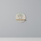 DELICATE BEAUTY Rundes Kunstregal in Eiche-Optik