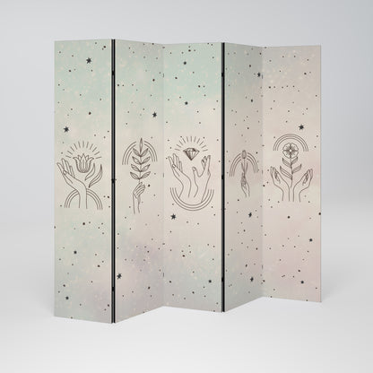 DELICATE BEAUTY 5-Panel Room Divider