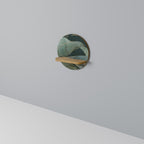 ROYAL GREEN Rundes Kunstregal in Eiche-Optik