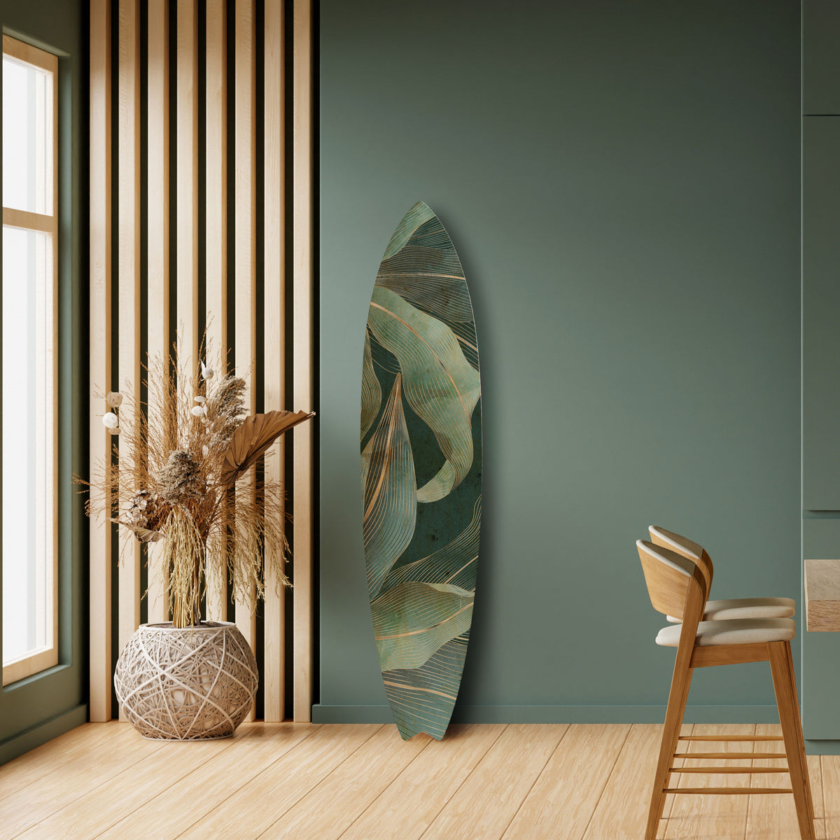 ROYAL GREEN Deko-Surfboard