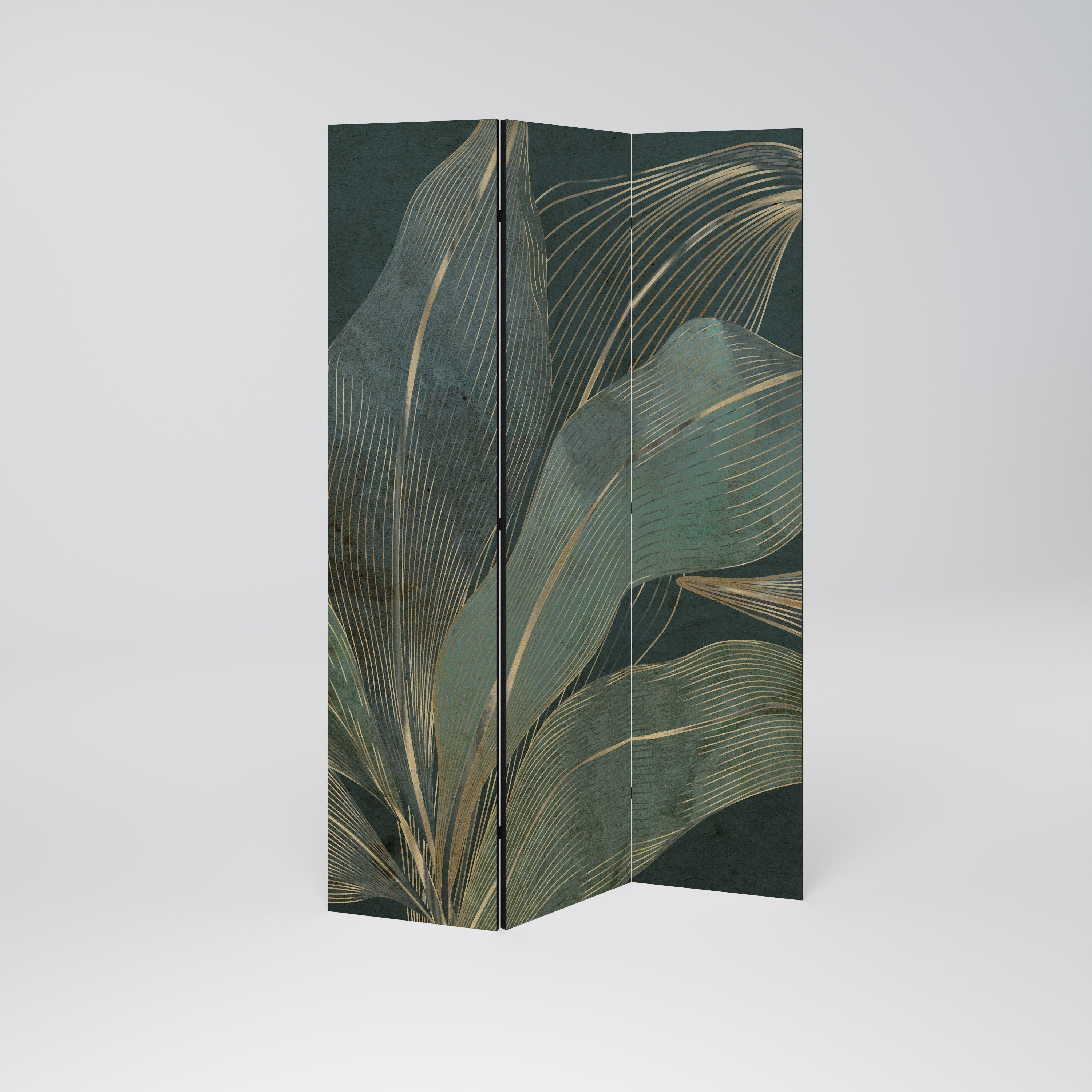 Dekorativer 3-teiliger Raumteiler ROYAL GREEN