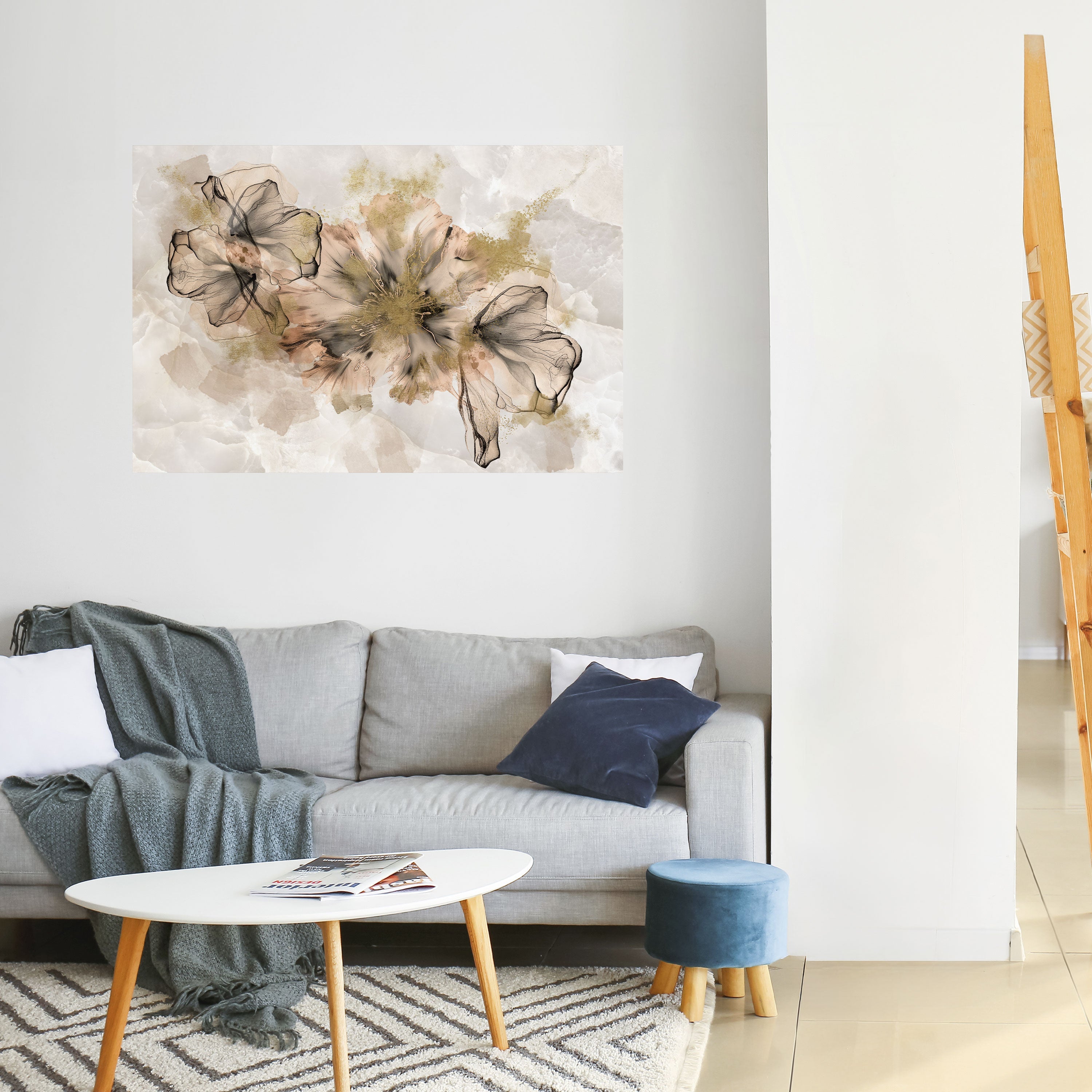 TRANSPARENT ELEGANCE Selbstklebendes Horizontal-Poster