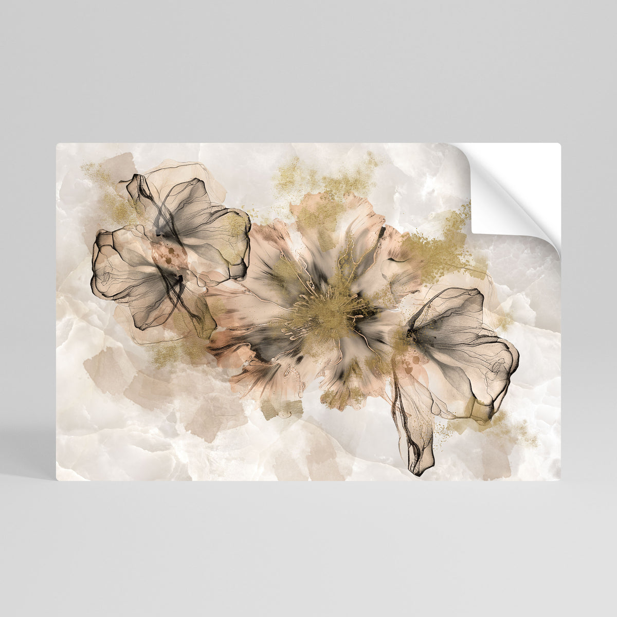 TRANSPARENT ELEGANCE Selbstklebendes Horizontal-Poster