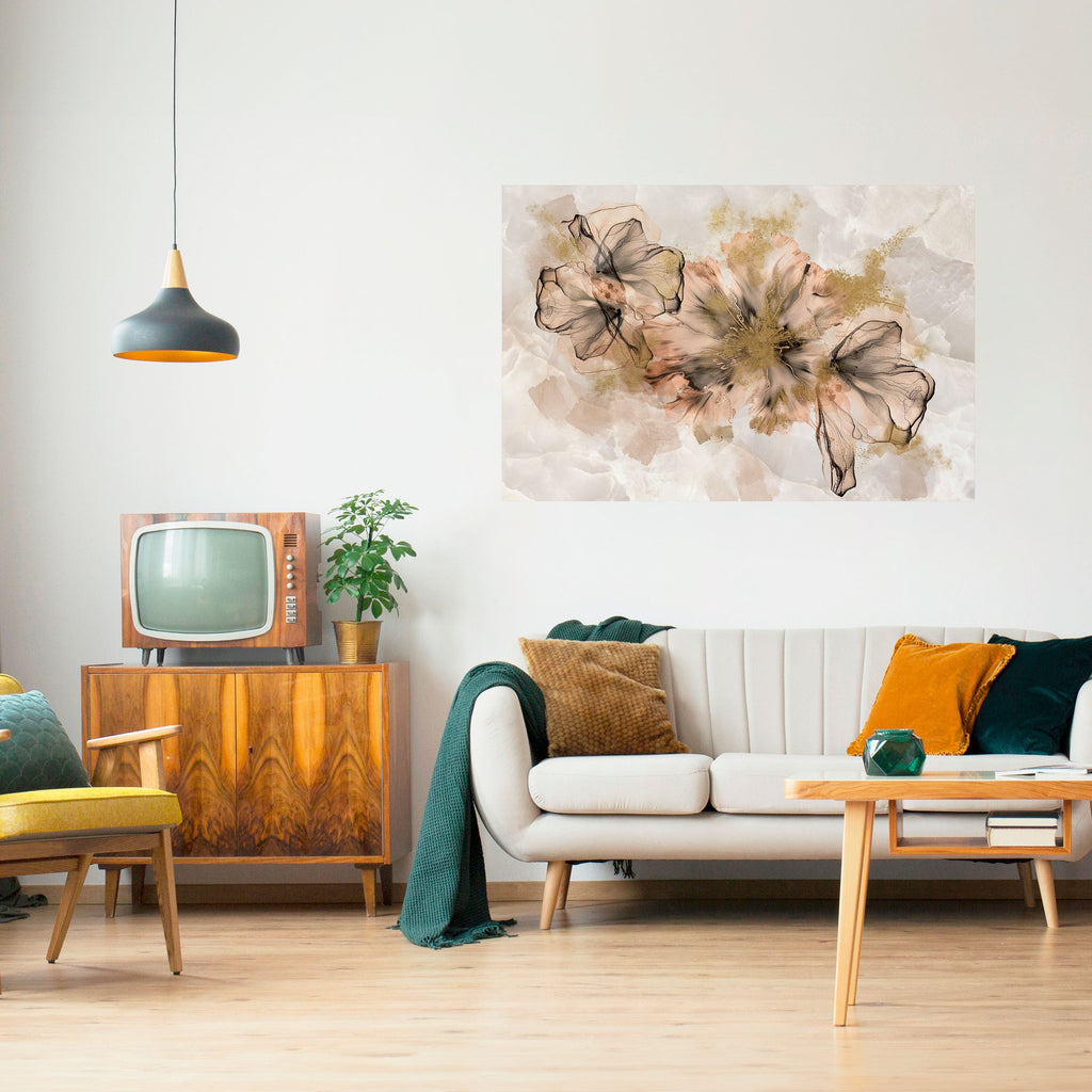 TRANSPARENT ELEGANCE Selbstklebendes Horizontal-Poster