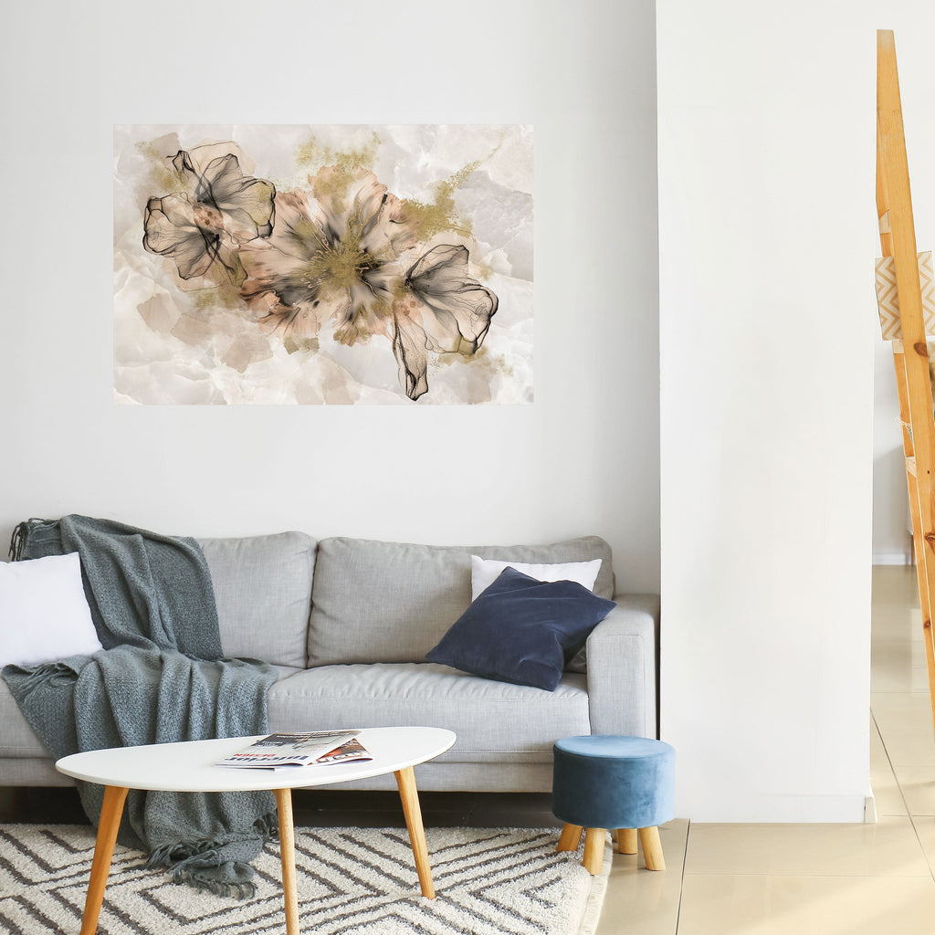 TRANSPARENT ELEGANCE Selbstklebendes Horizontal-Poster