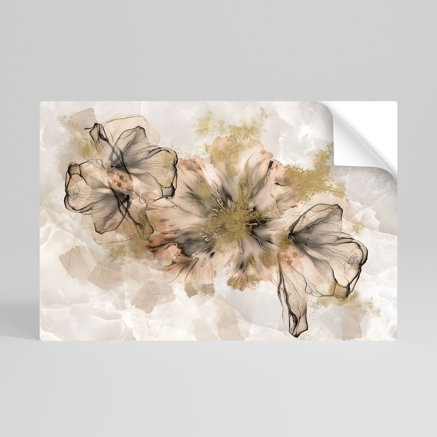 TRANSPARENT ELEGANCE Selbstklebendes Horizontal-Poster
