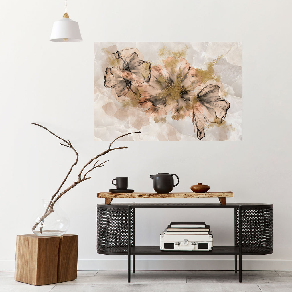 TRANSPARENT ELEGANCE Selbstklebendes Horizontal-Poster