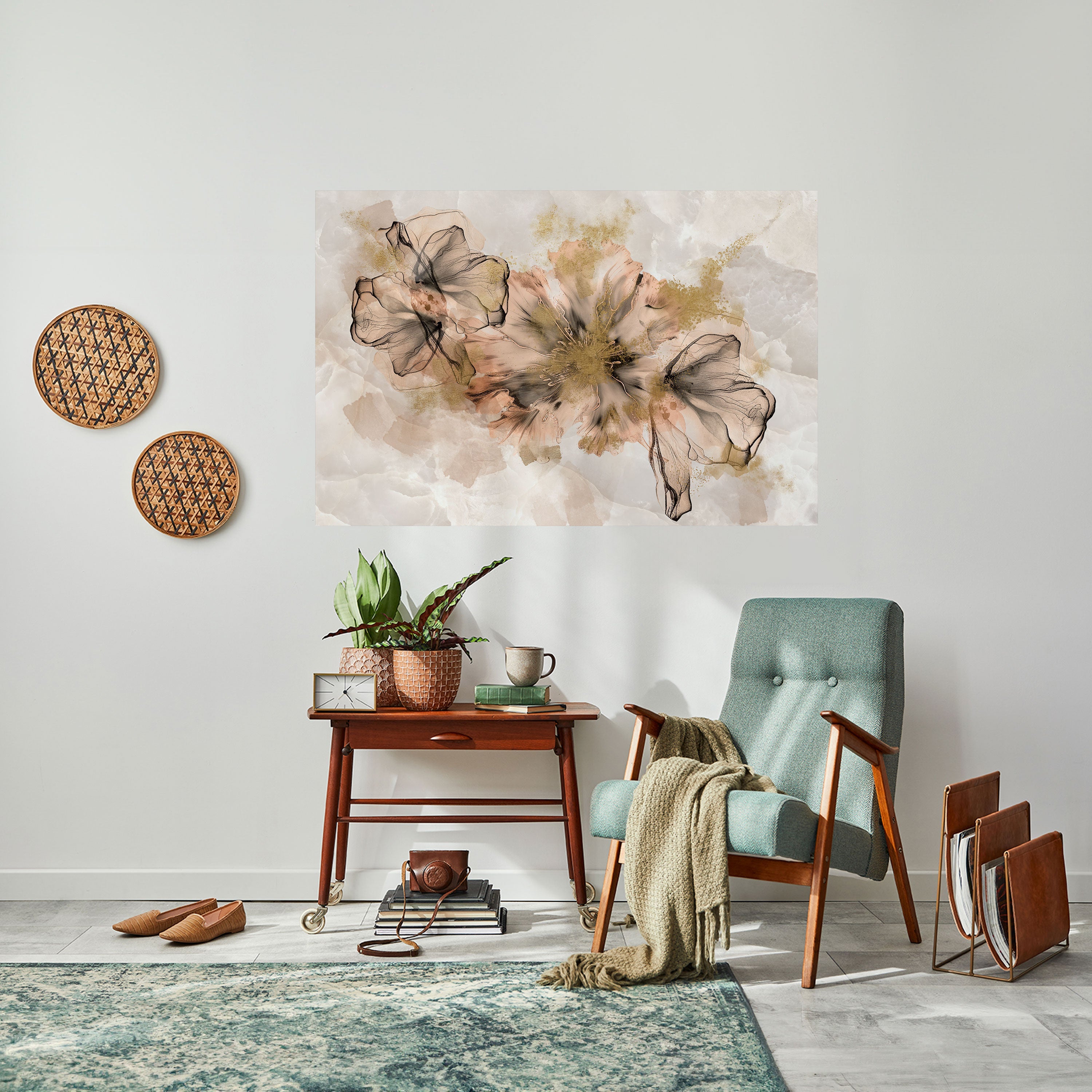 TRANSPARENT ELEGANCE Selbstklebendes Horizontal-Poster