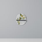 ELEGANT BOTANICS Oval Art Shelf In Black Finish