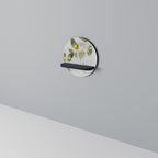 ELEGANT BOTANICS Rundes Kunstregal in Schwarz