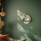 ELEGANT BOTANICS Rundes Kunstregal in Schwarz