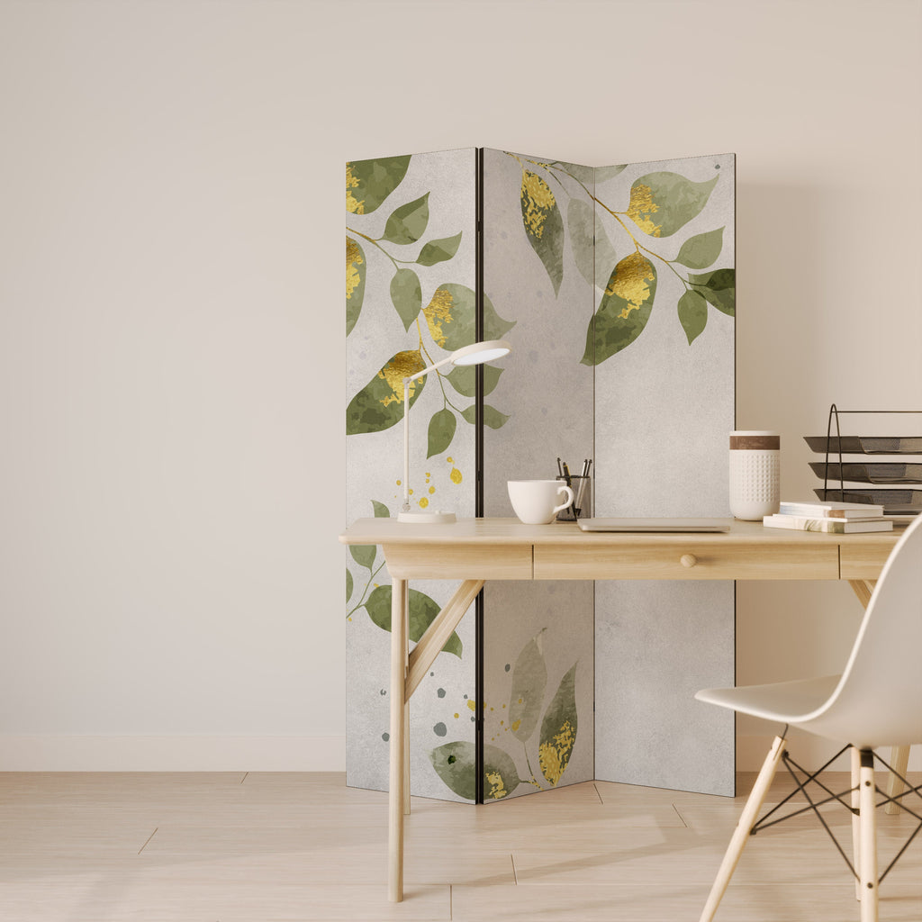ELEGANT BOTANICS Dekorativer 3-teiliger Raumteiler
