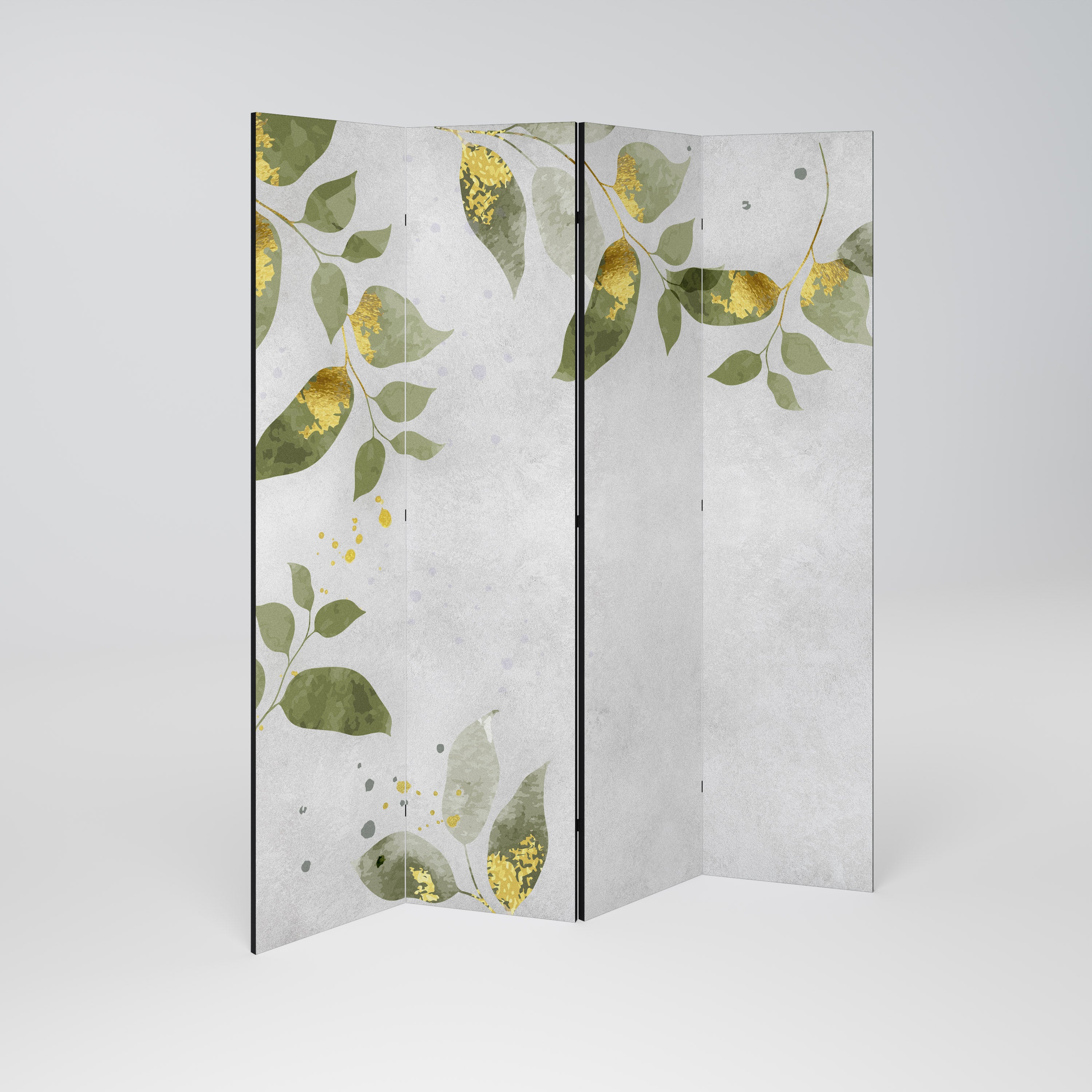 ELEGANT BOTANICS 4-teiliger Paravent
