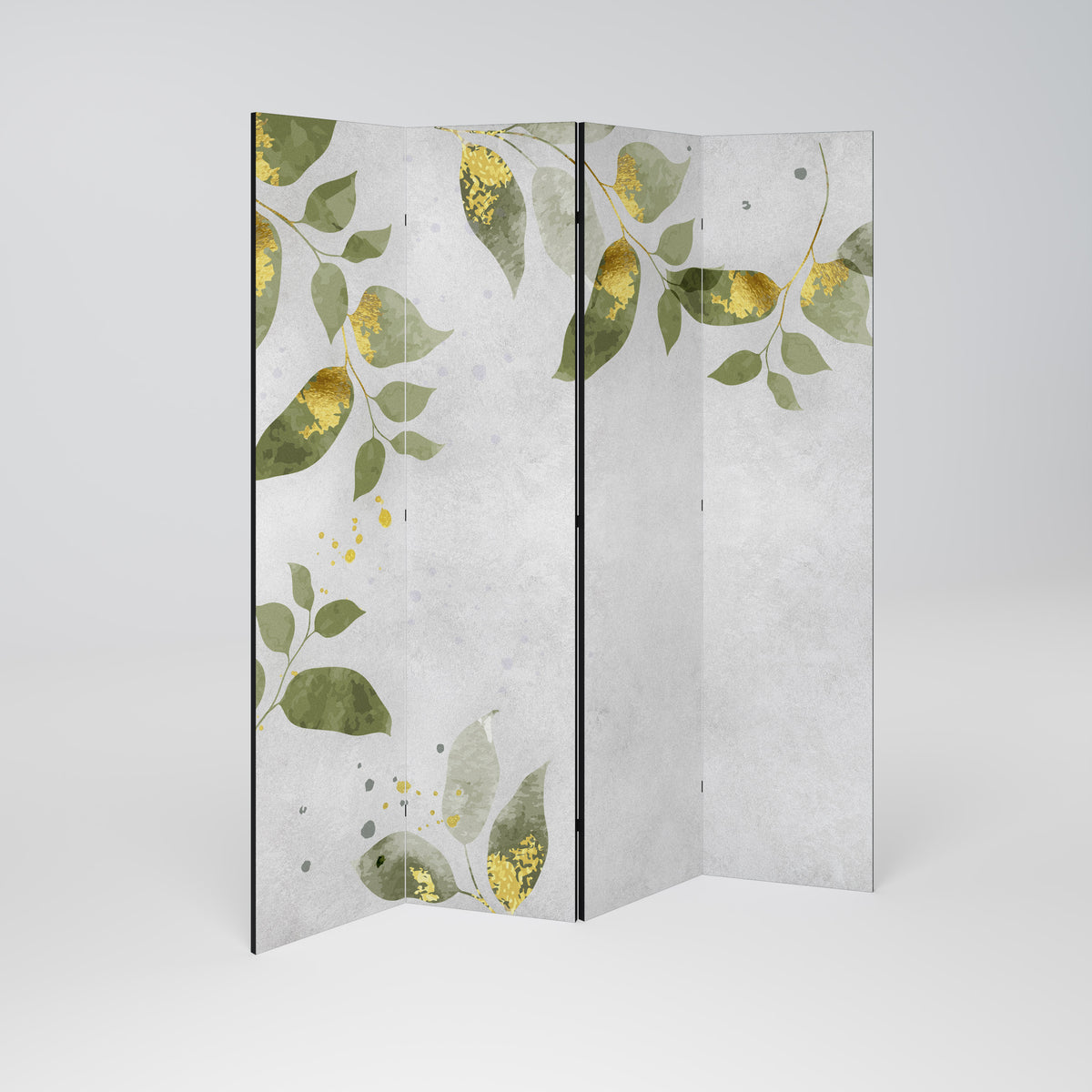ELEGANT BOTANICS 4-teiliger Paravent