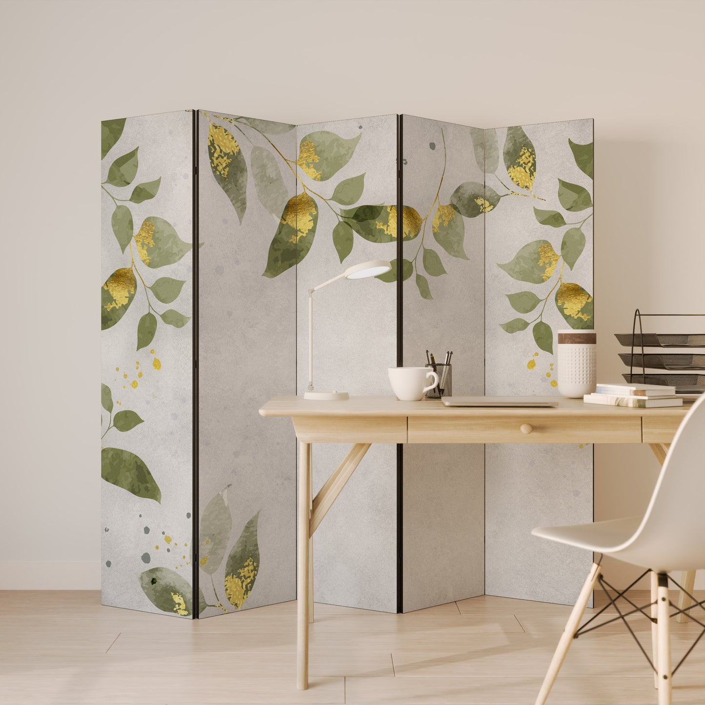 ELEGANT BOTANICS 5-teiliger Paravent
