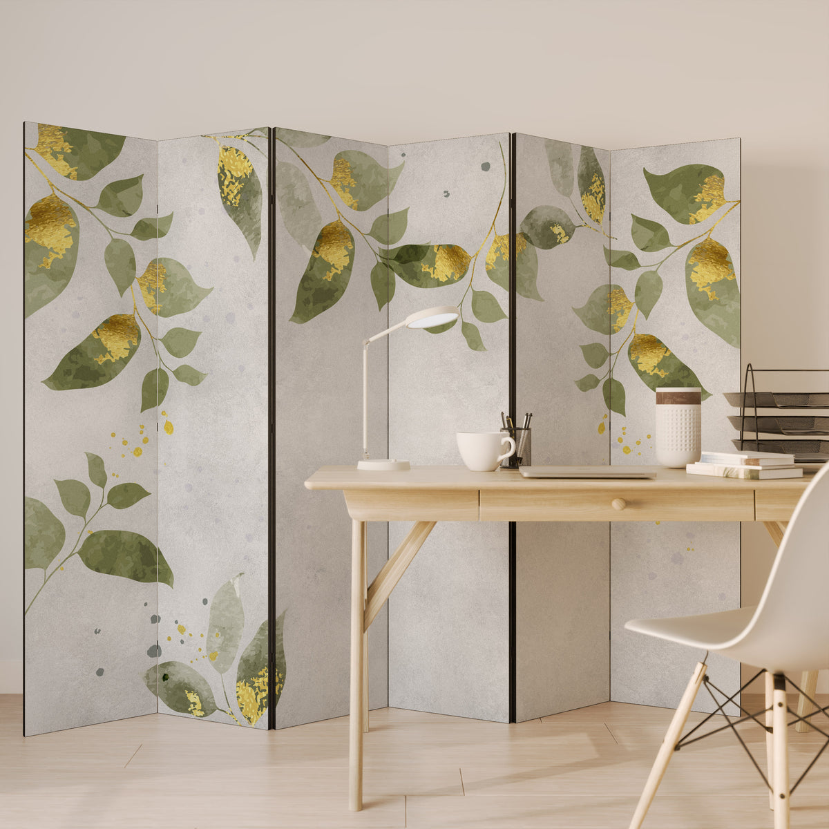 ELEGANT BOTANICS 6-teiliger Paravent