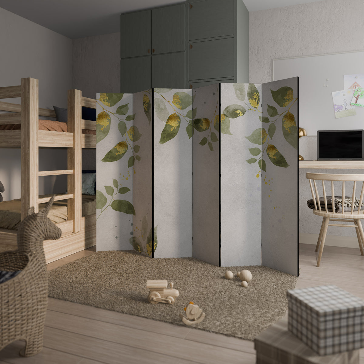 ELEGANT BOTANICS 6-teiliger Paravent
