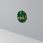 DESERT GREEN Ovales Kunstregal in Eiche-Optik