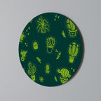 DESERT GREEN Runde Wanddekoration Ø 69 cm