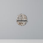 PASSING TIME Oval Art Shelf In Black Finish