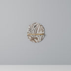 PASSING TIME Ovales Kunstregal in Eiche-Optik