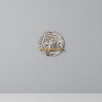 PASSING TIME Rundes Kunstregal in Eiche-Optik