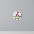 CHILDHOOD MEMORY Ovales Kunstregal in Eiche-Optik