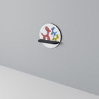 CHILDHOOD MEMORY Rundes Kunstregal in Schwarz