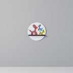 CHILDHOOD MEMORY Rundes Kunstregal in Schwarz