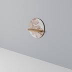 AUTUMN FRAGILITY Ovales Kunstregal in Eiche-Optik