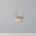 AUTUMN FRAGILITY Ovales Kunstregal in Eiche-Optik