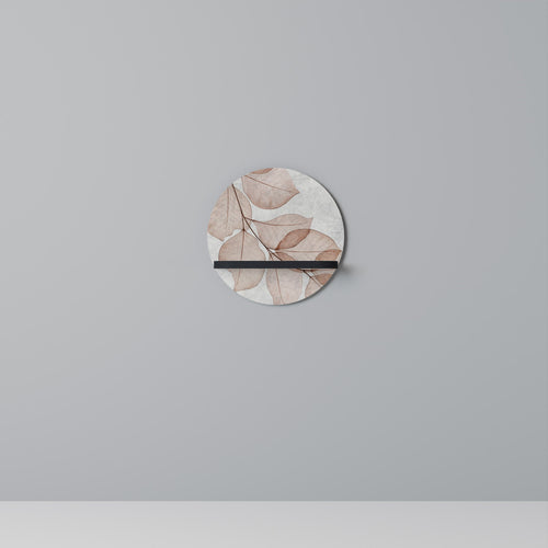 AUTUMN FRAGILITY Rundes Kunstregal in Schwarz