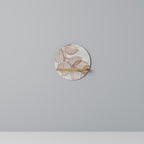 AUTUMN FRAGILITY Rundes Kunstregal in Eiche-Optik