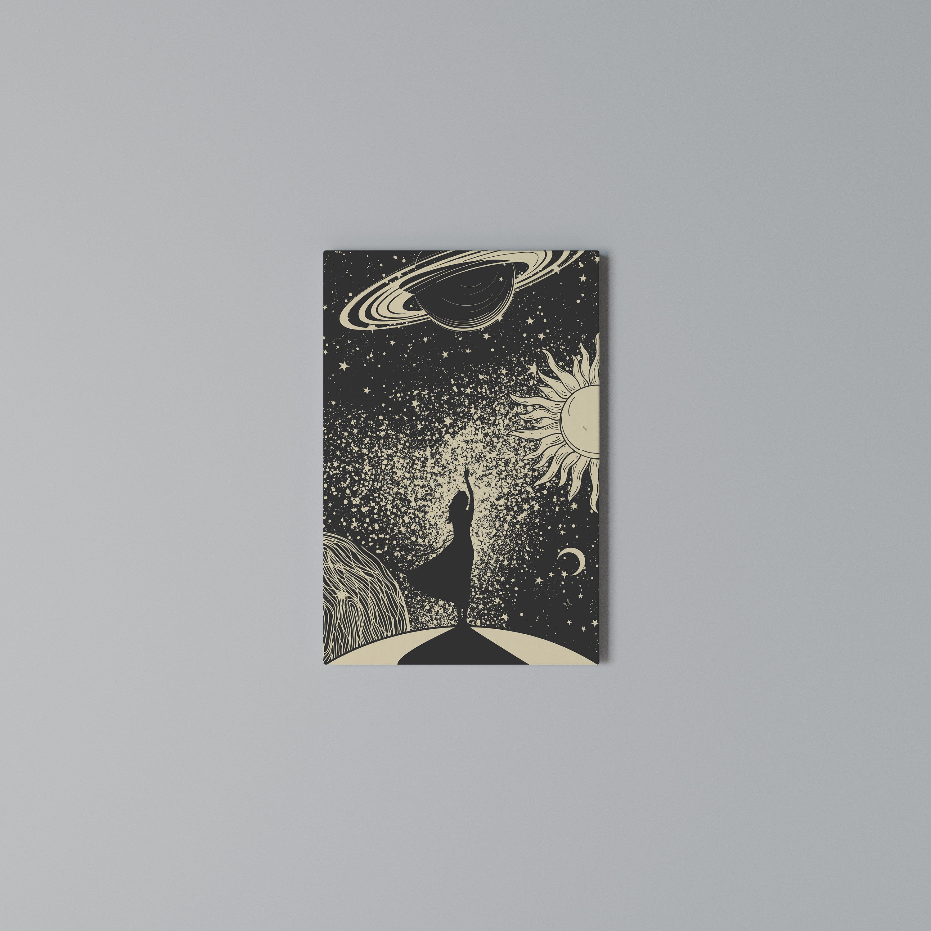 MYSTIC UNIVERSE Vertical Canvas Print