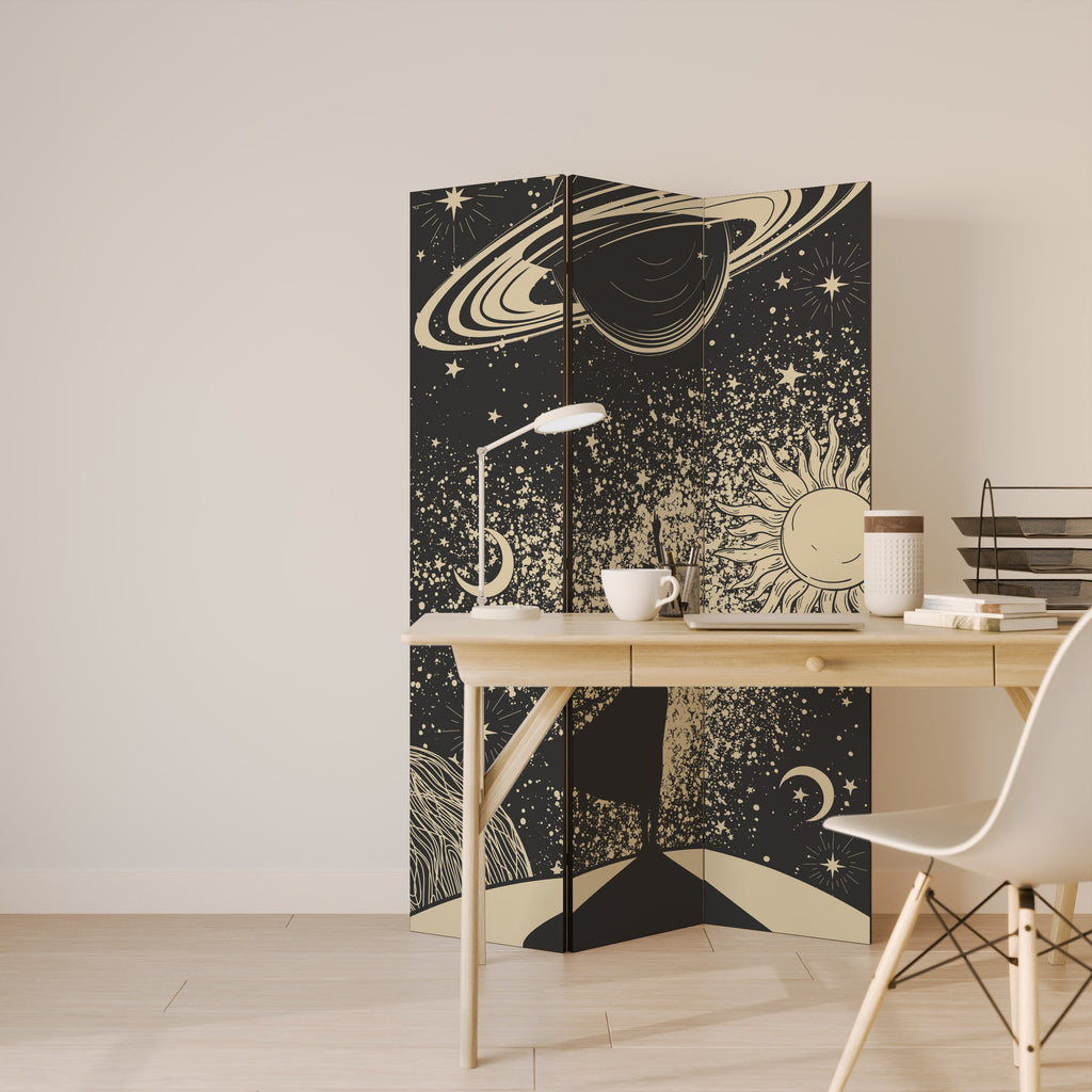 MYSTIC UNIVERSE Dekorativer 3-teiliger Raumteiler