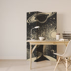 MYSTIC UNIVERSE Dekorativer Paravent - 3-teilig