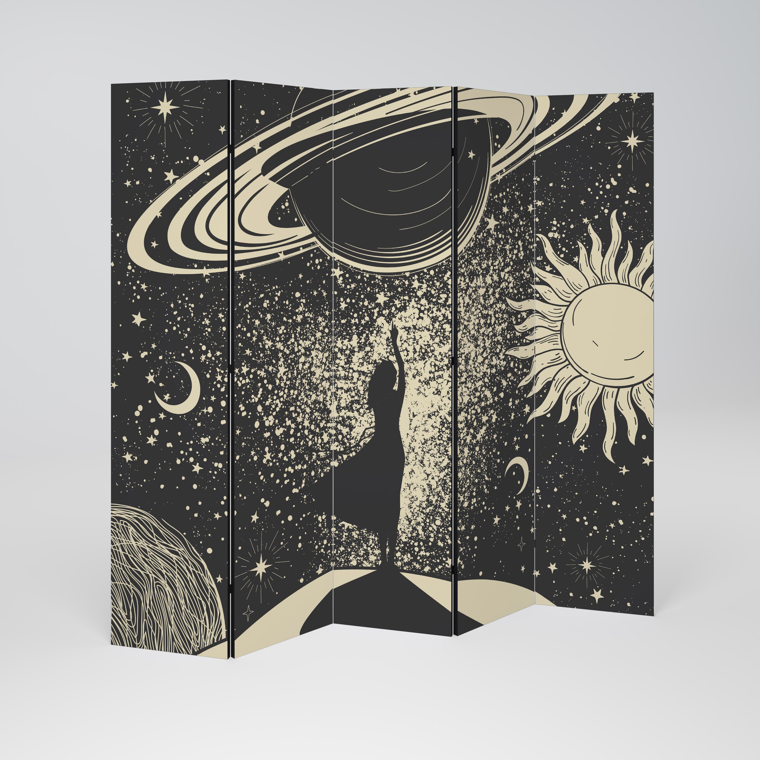 MYSTIC UNIVERSE 5-teiliger Paravent