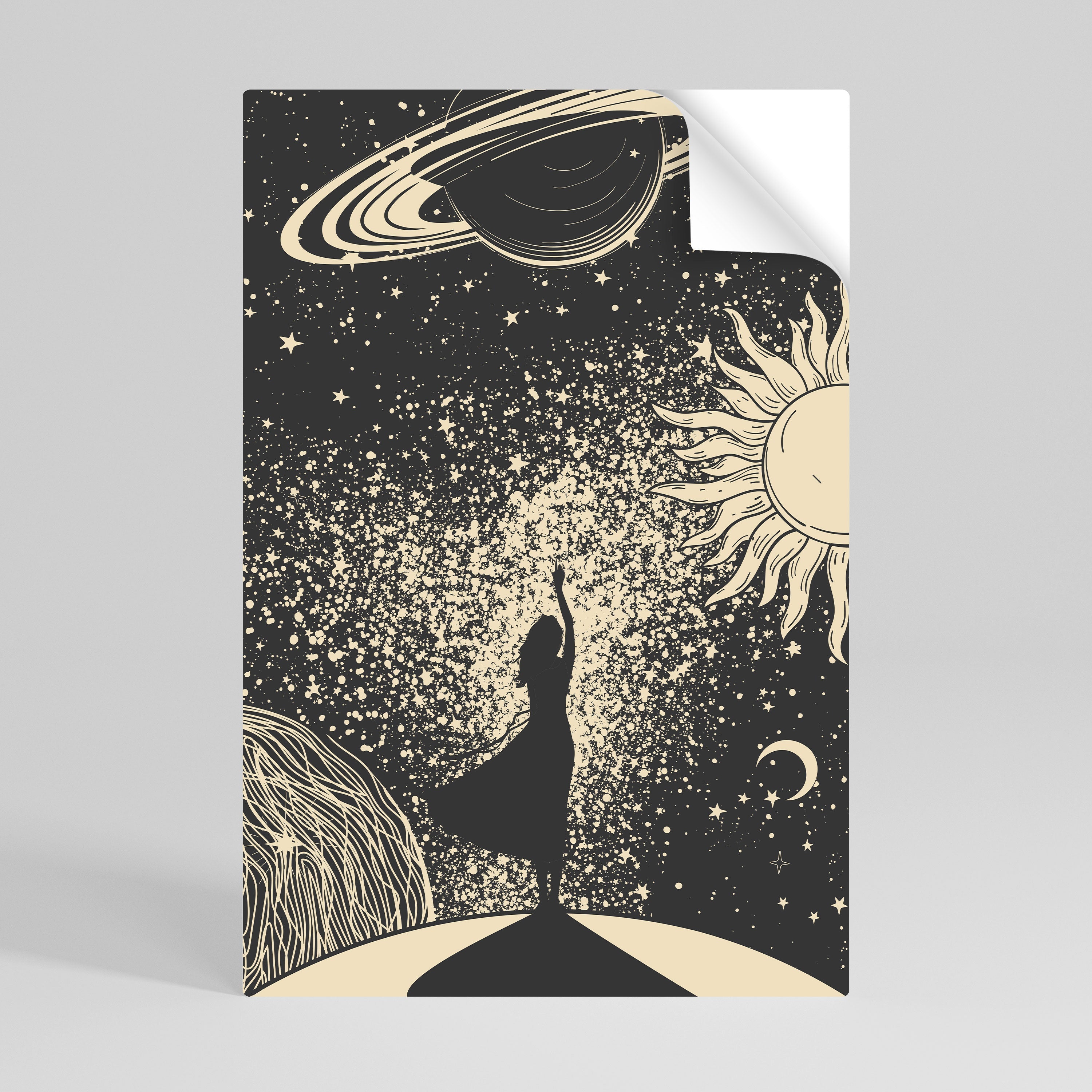 MYSTIC UNIVERSE Vertikales Poster zum Abziehen und Aufkleben